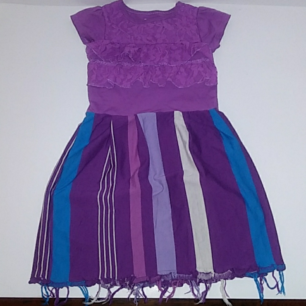 GARANIMALS PURPLE DRESS WITH STRIPES